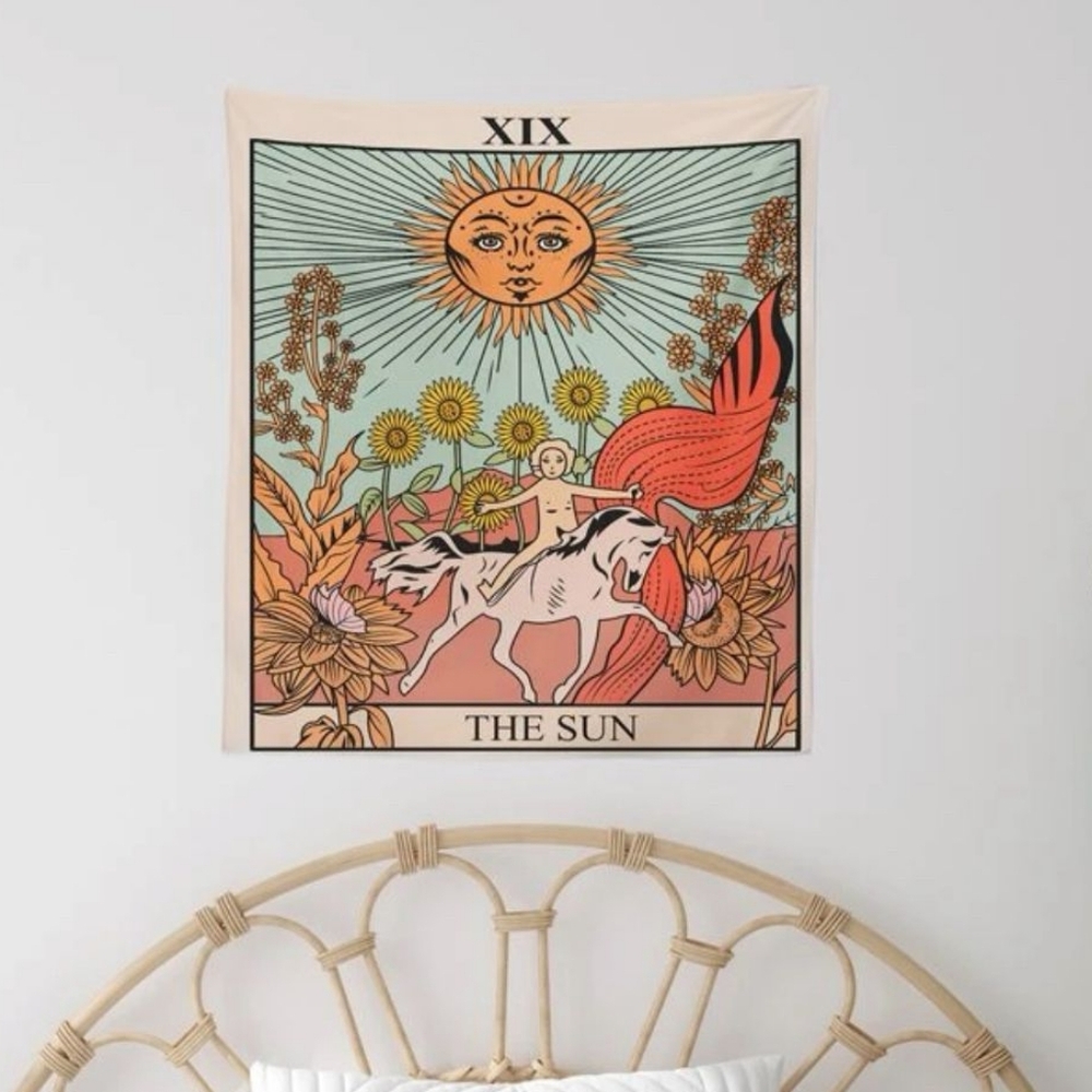 NWOT The Sun tarot card tapestry - Picture 4 of 4